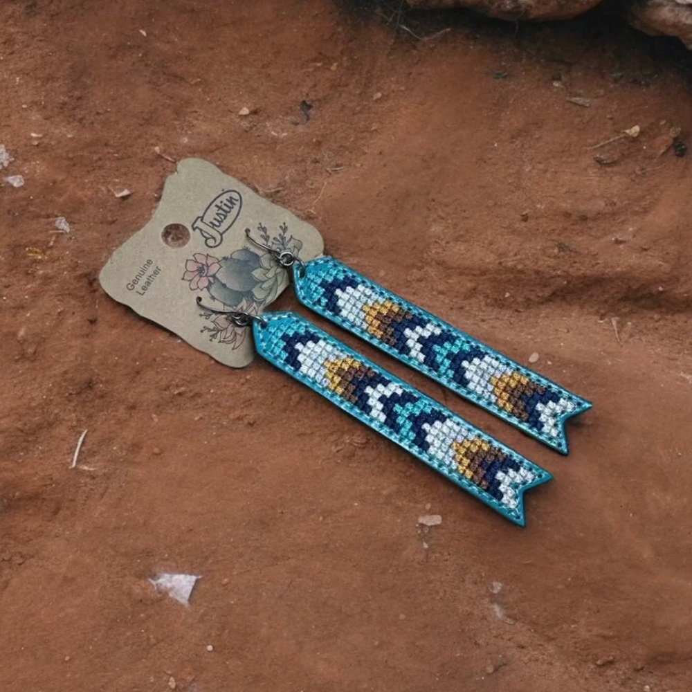 Justin Boots Multicolor Beaded Earrings